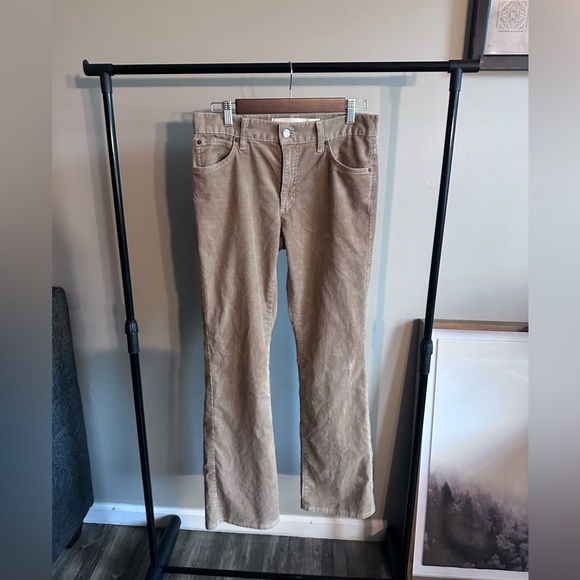 Gap Boot Cut Corduroy Pants Women’s SZ 6 Cream|Tan Corduroy Pants - Picture 1 of 7